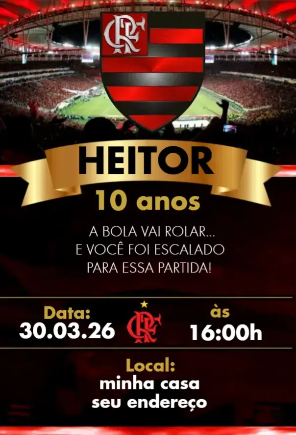 Convite Flamengo 6