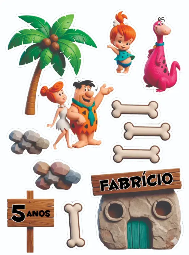 Convite Flintstones
