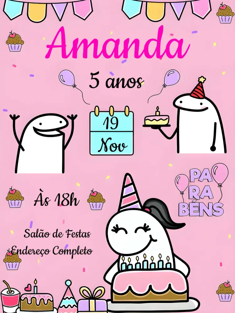 Convite Flork Bentô