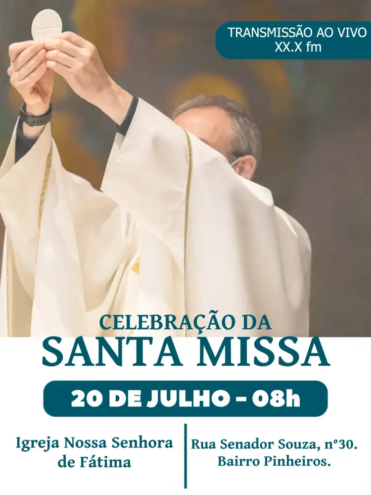 Folheto Para Santa Missa Igreja Digital