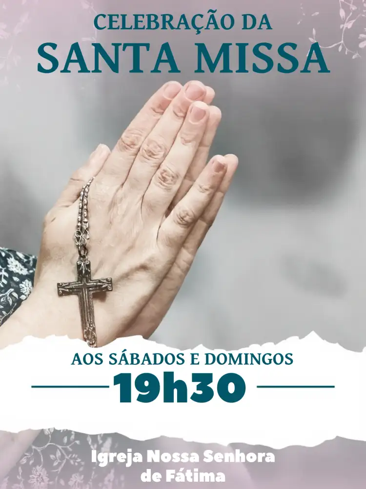 Folheto Para Santa Missa Igreja Panfleto