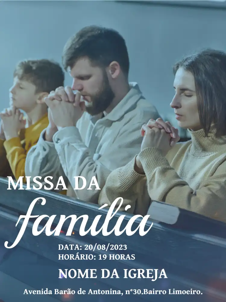 Folheto Para Santa Missa Igreja Sagrada