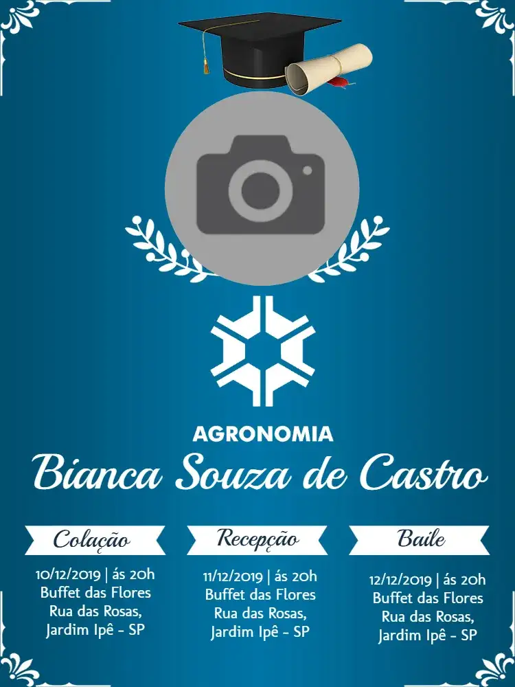 Formatura Agronomia Com Foto Formando