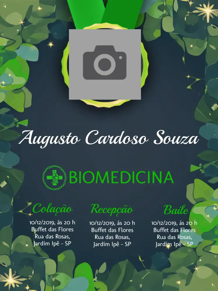 Formatura Biomedicina Com Foto Biomédico