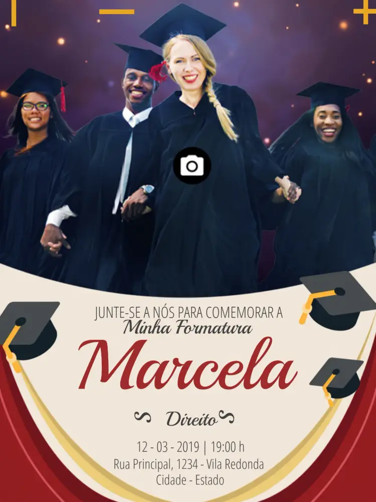 Convite Formatura Com Foto
