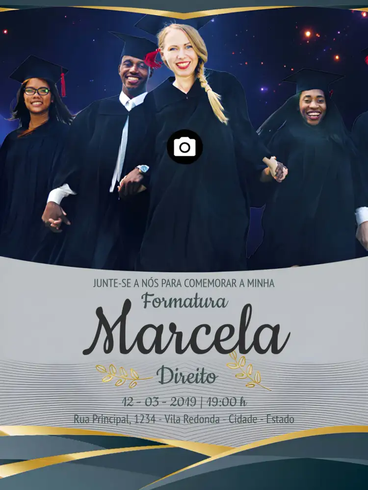Formatura Com Foto Graduação
