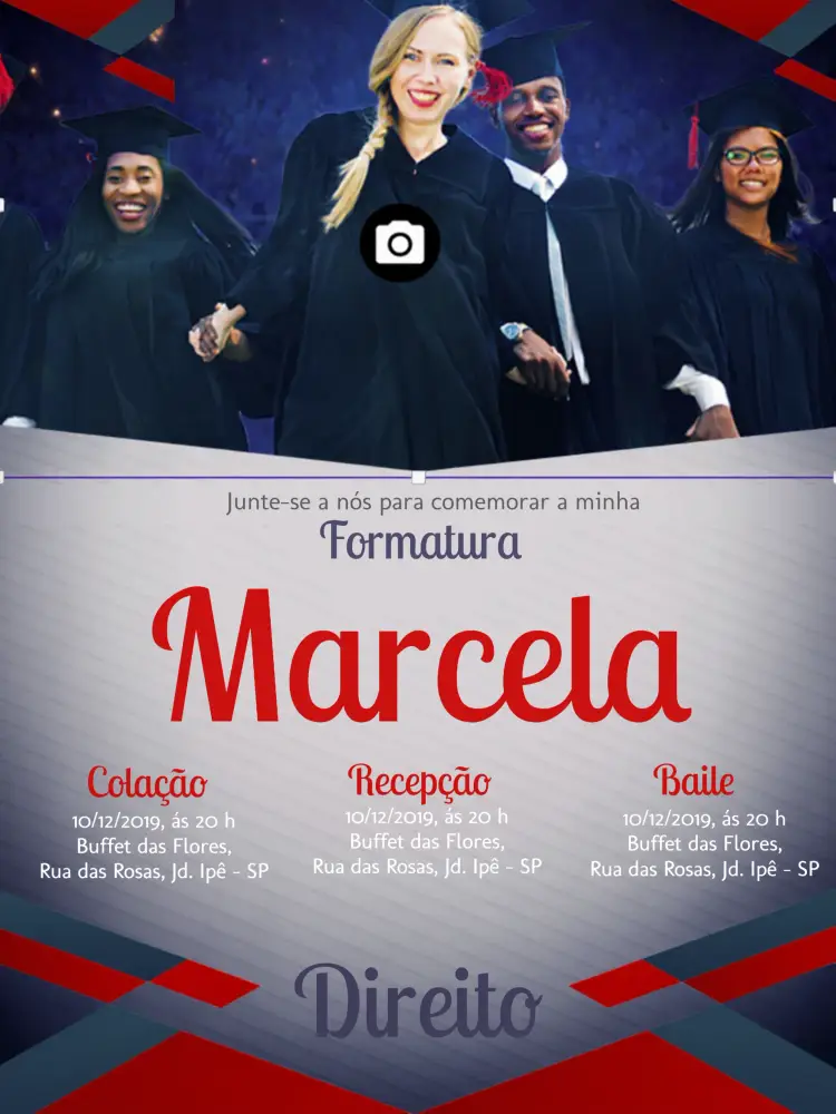 Convite Formatura Com Foto Fotos