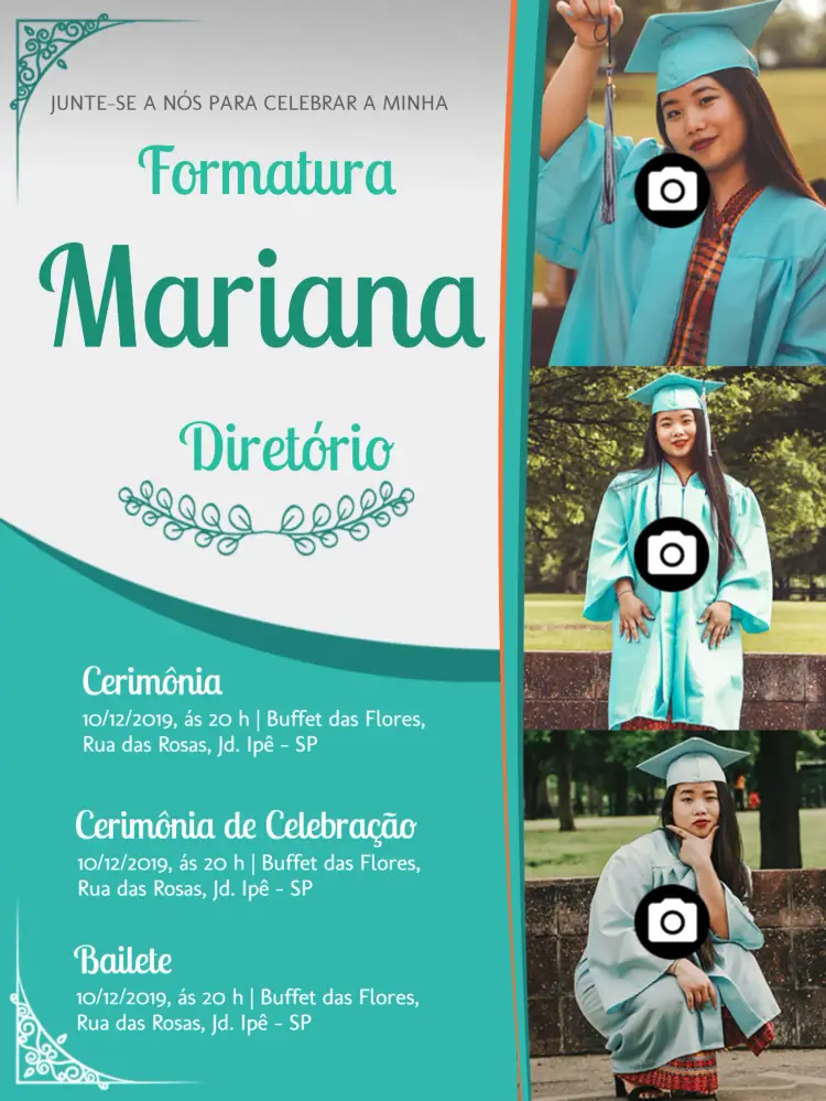 Convite Formatura Em Direito Com Fotos
