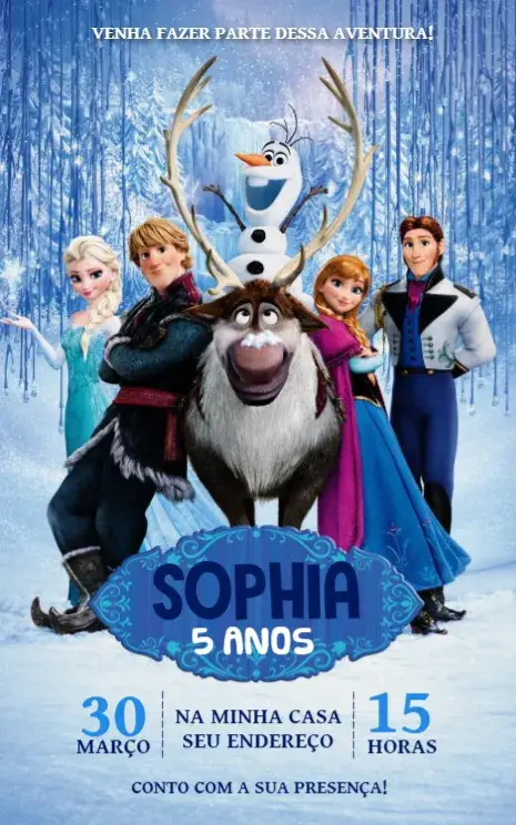 Convite Frozen 11
