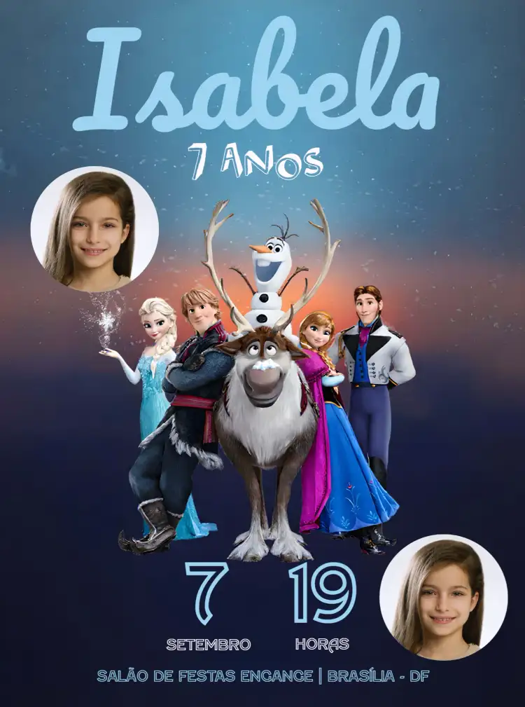 Frozen Com Foto Boneco