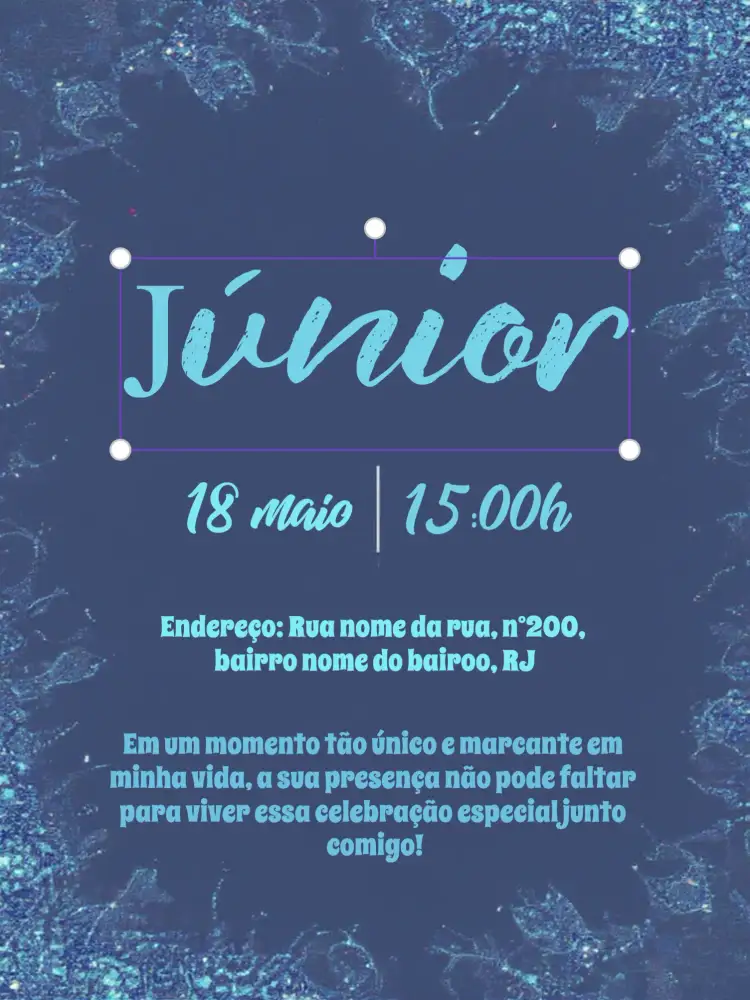 Convite Fundo Do Mar Agua-viva – tema Aniversário Infantil marinho, colorido, divertido, temático, infantil, aqua