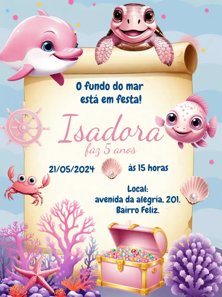 Fundo Do Mar Concha