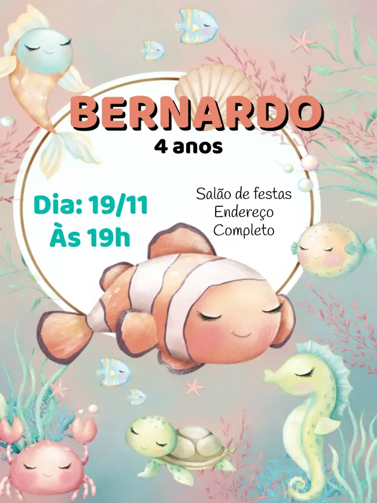 Convite Fundo Do Mar Logo