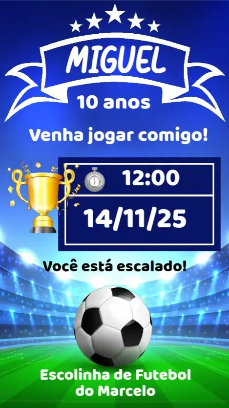 Convite Futebol