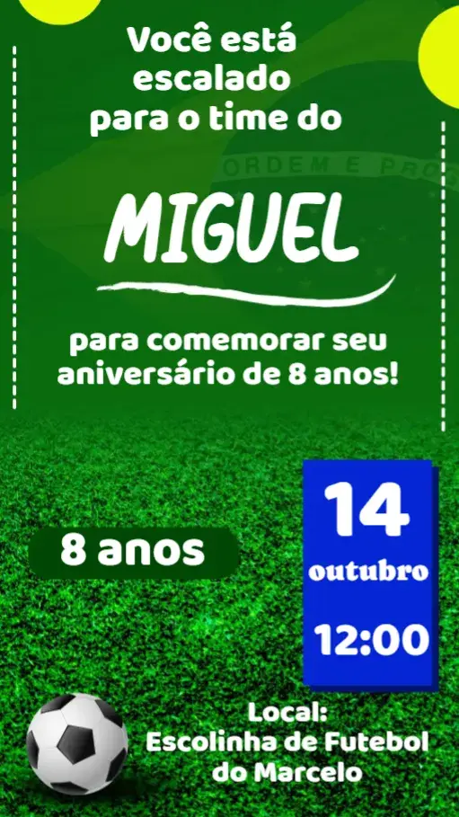 Convite Futebol