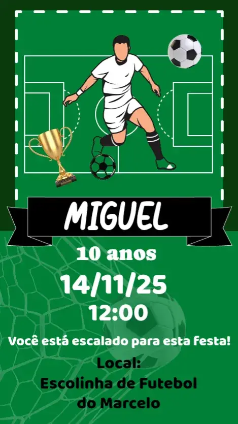 Convite Futebol