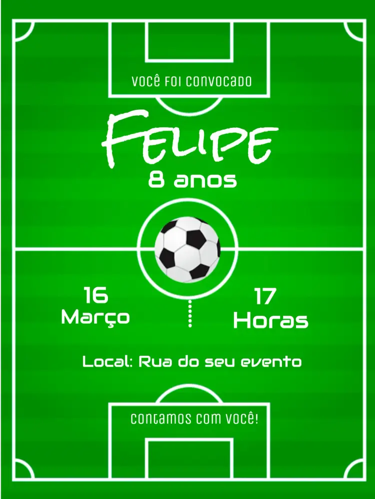Convite Futebol Online