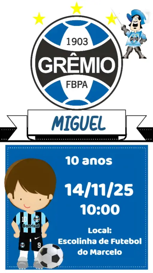 Convite Grêmio