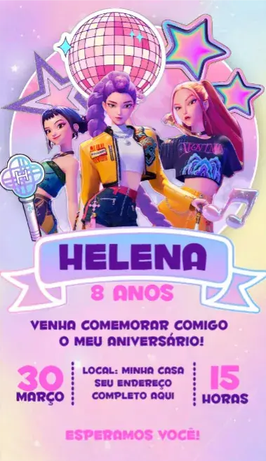 Convite Guerreiras do Kpop 11