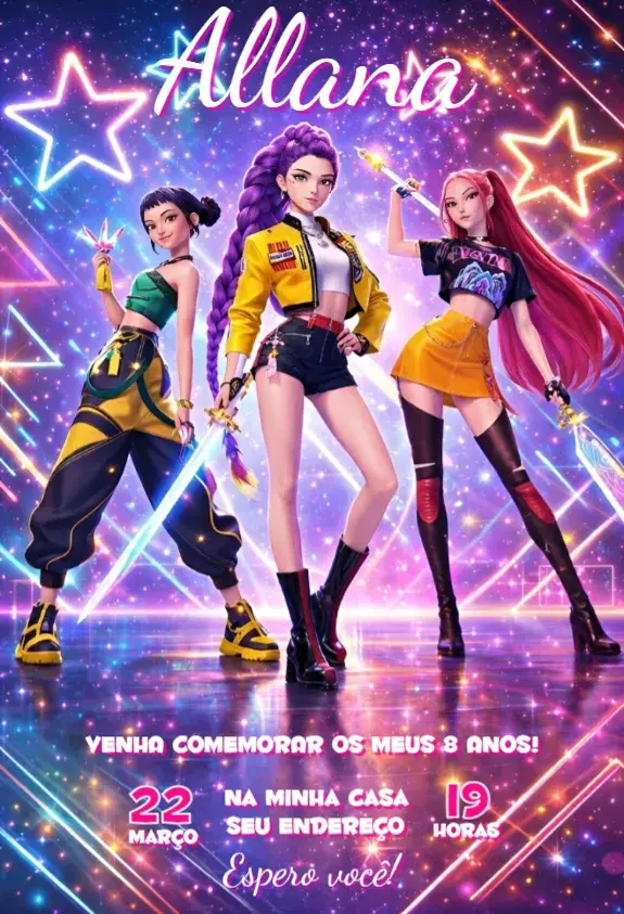 Convite Guerreiras do Kpop 18