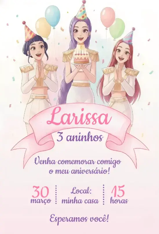 Convite Guerreiras do Kpop 23