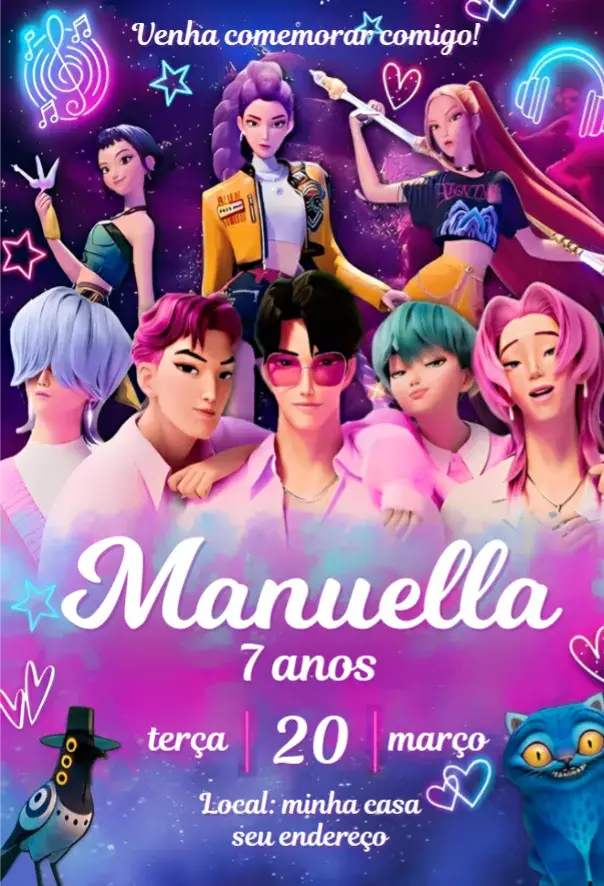Convite Guerreiras do Kpop 3