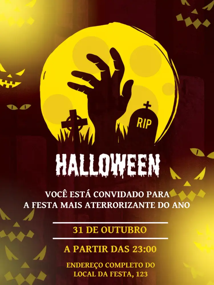 Convite Halloween Bruxas