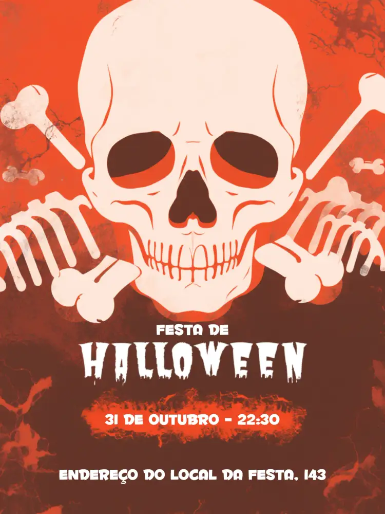 Convite Halloween Das – tema Datas Comemorativas cores escuras, elementos góticos, ilustrações divertidas, estilo sombrio, fantasia