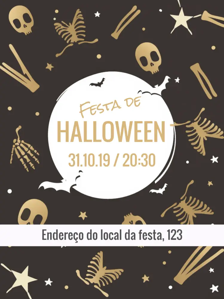 Convite Halloween Das