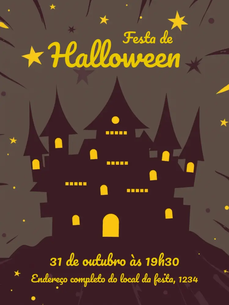 Convite Halloween Dia