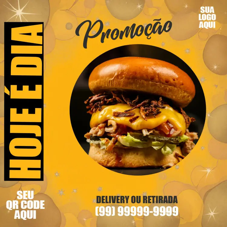 Convite Hamburgueria Hambúrguer