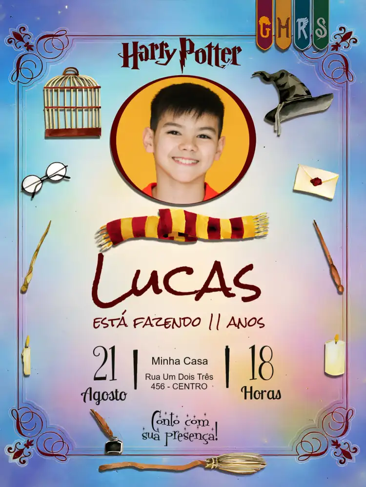 Harry Potter Com Foto Menino