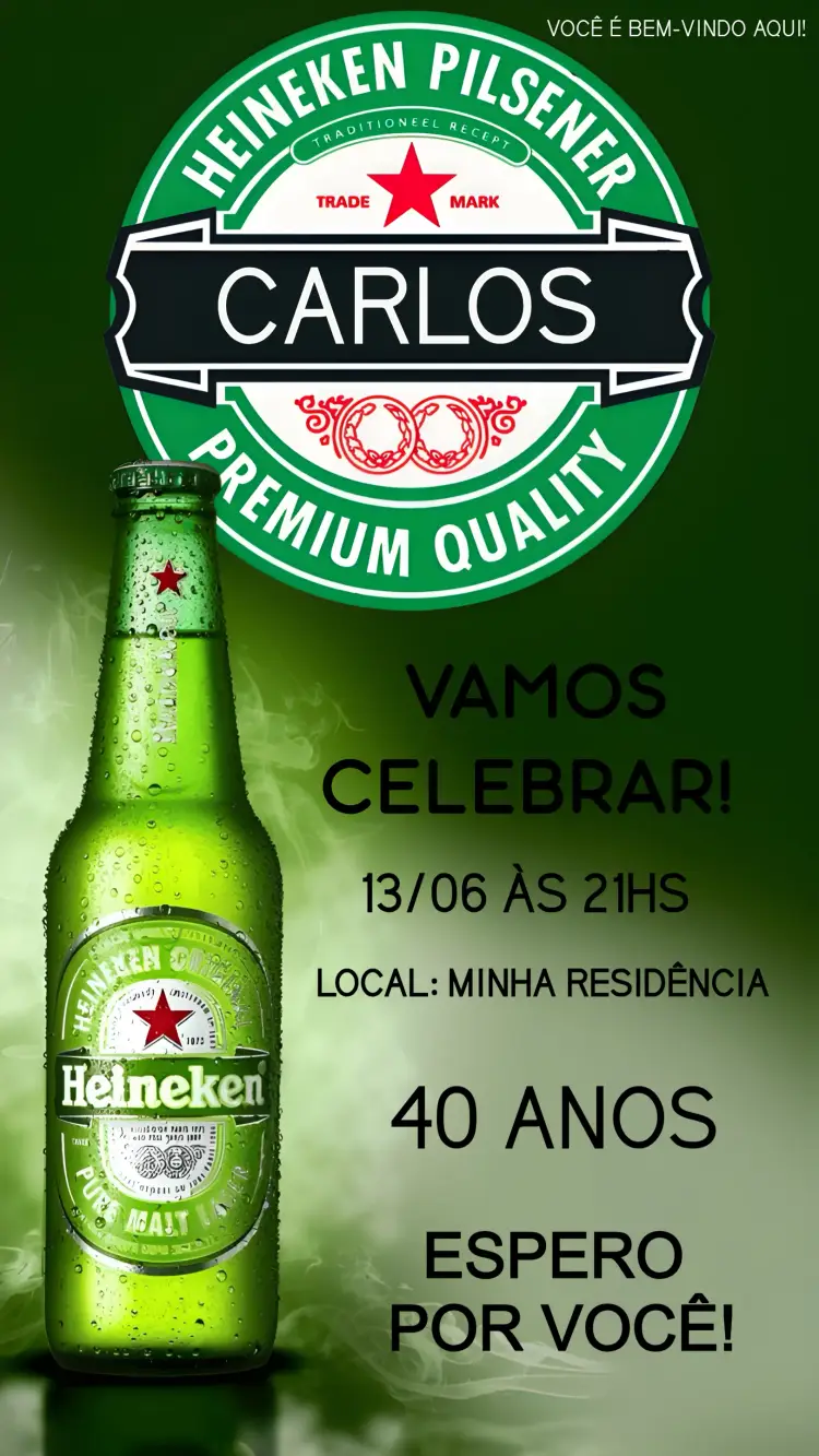 Convite Heineken Boteco