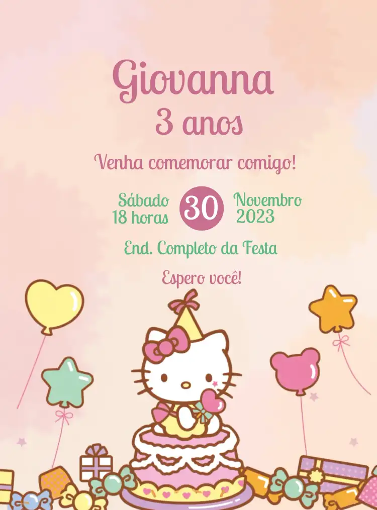 Hello Kitty Candy Menina