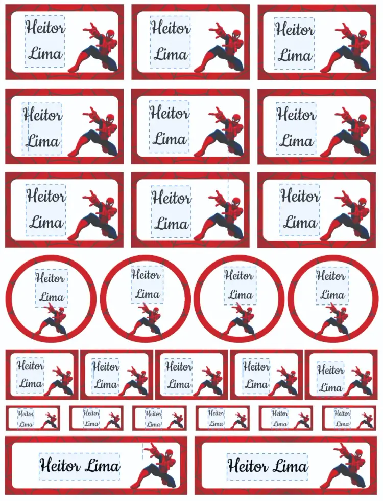 Convite Homem Aranha editável e personalizável