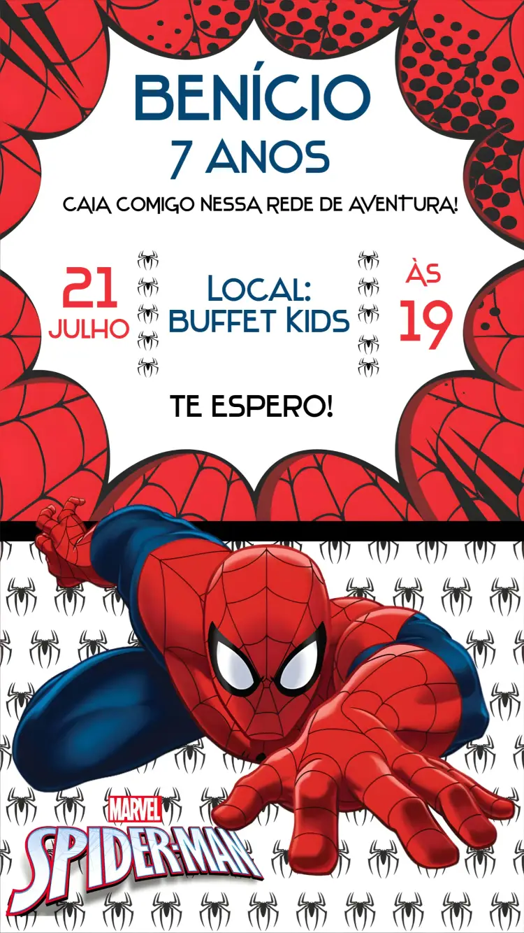 Convite Homem Aranha