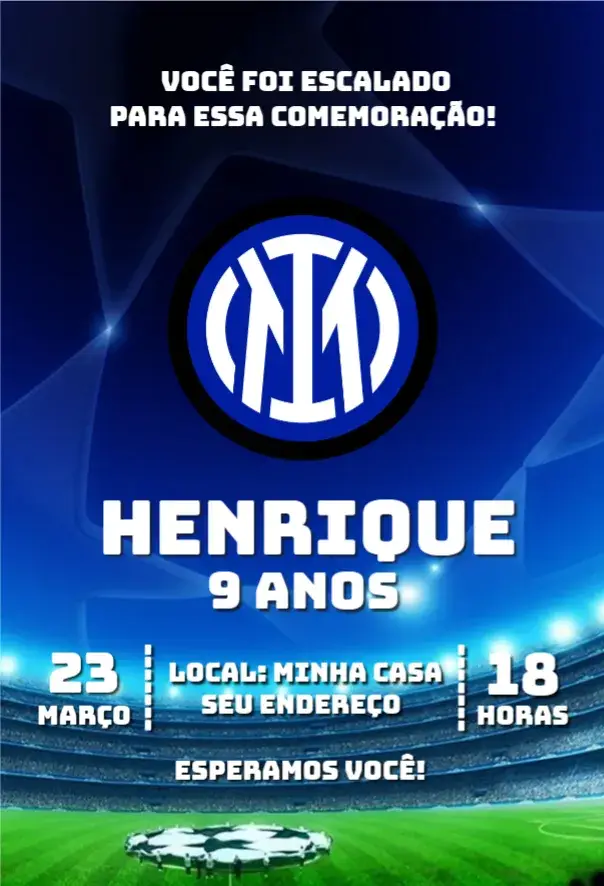 Convite Inter de Milão 1