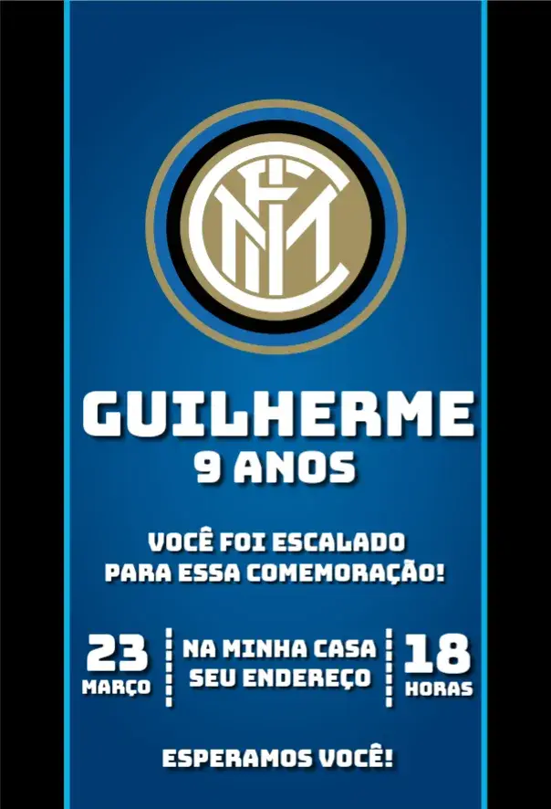 Convite Inter de Milão 4