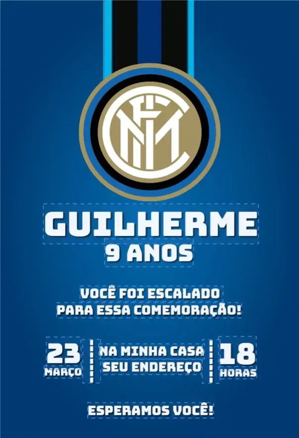 Convite Inter de Milão 5
