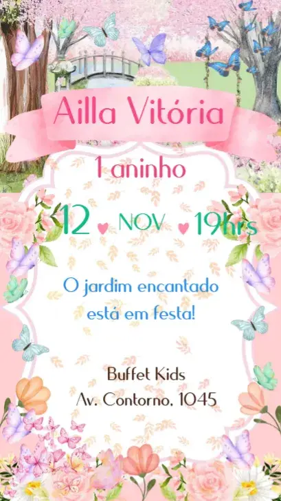 Butterfly Garden invitation
