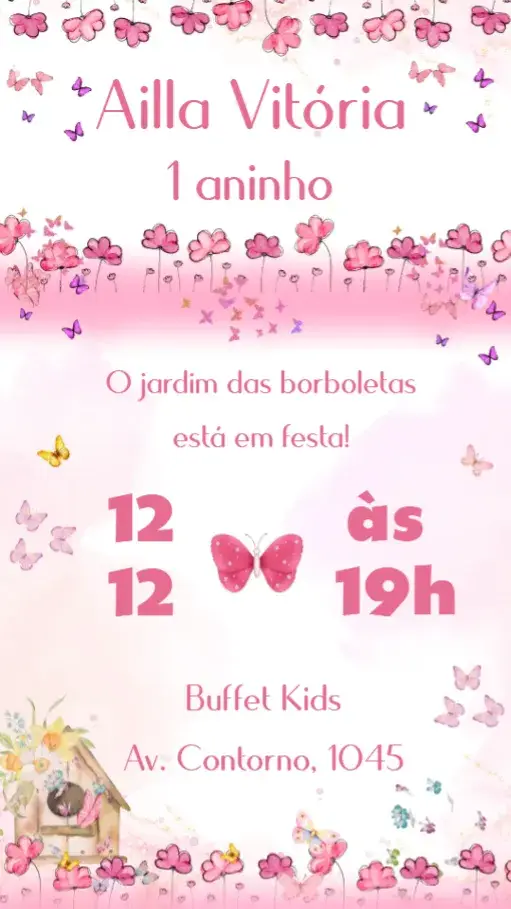 Convite Jardim das Borboletas