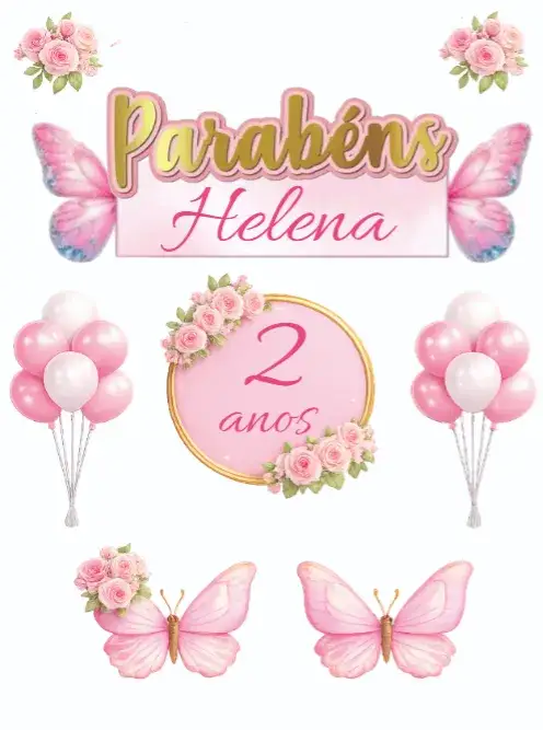 Convite Jardim das Borboletas – tema Topo de bolo colorido, natureza, lúdico, vibrante, floral, divertido