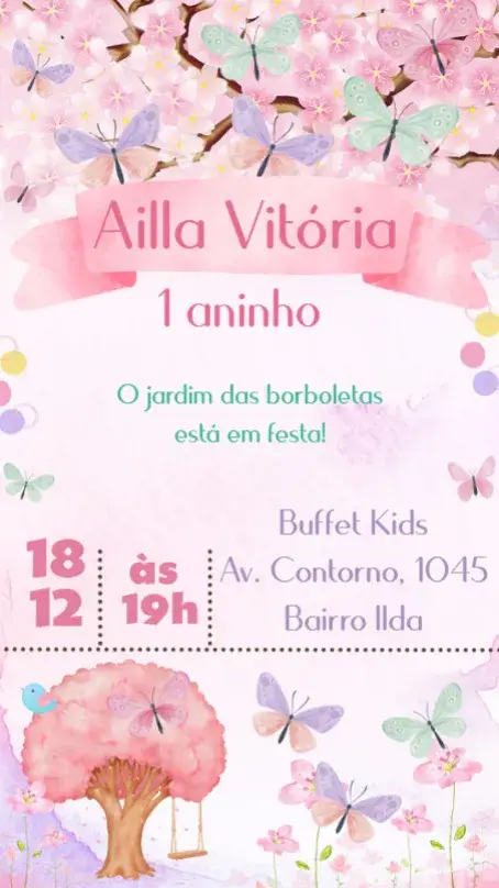 Butterfly Watercolor Garden invitation