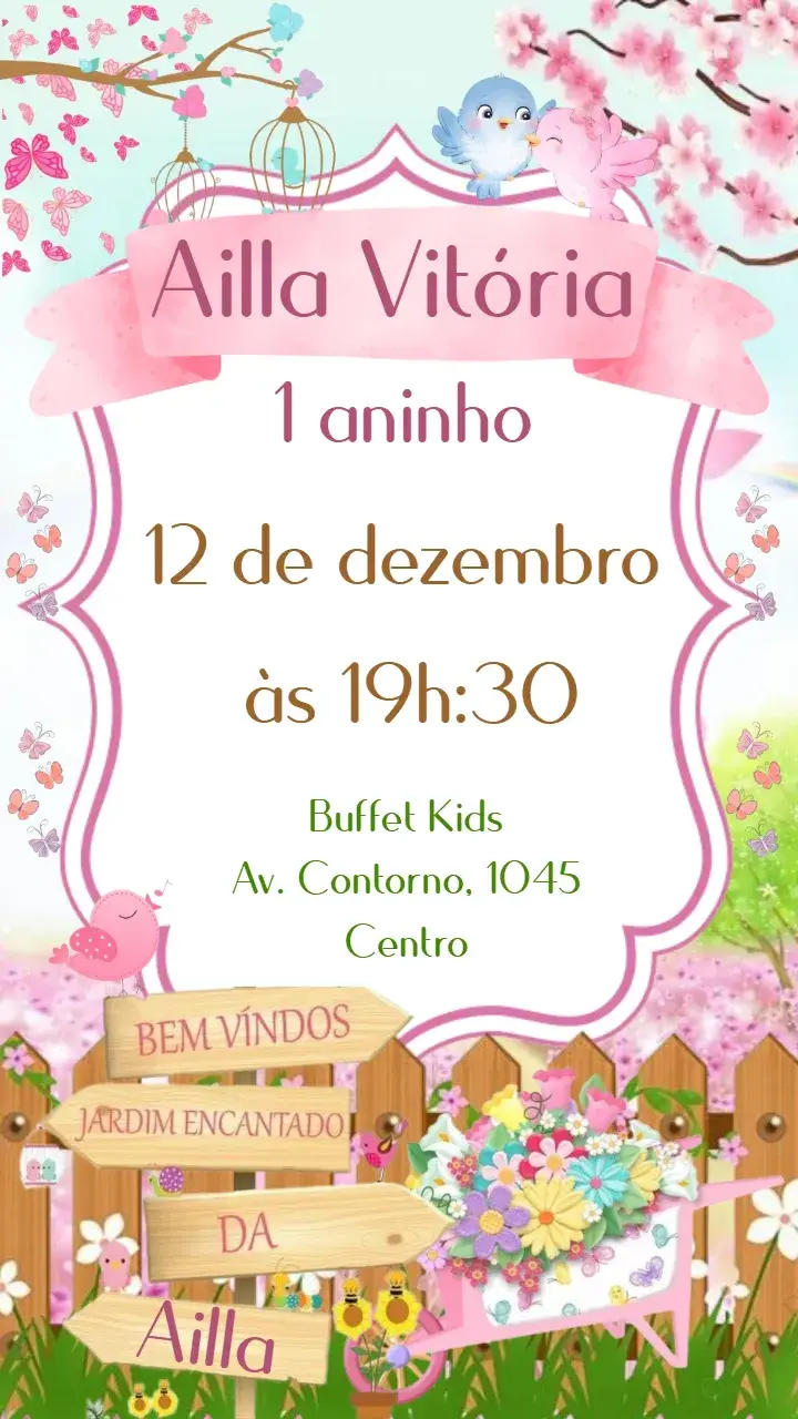Enchanted Garden invitation