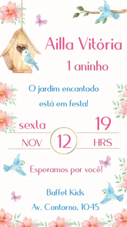 Enchanted Garden invitation