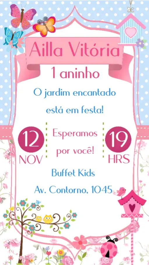 Convite Jardim Encantado