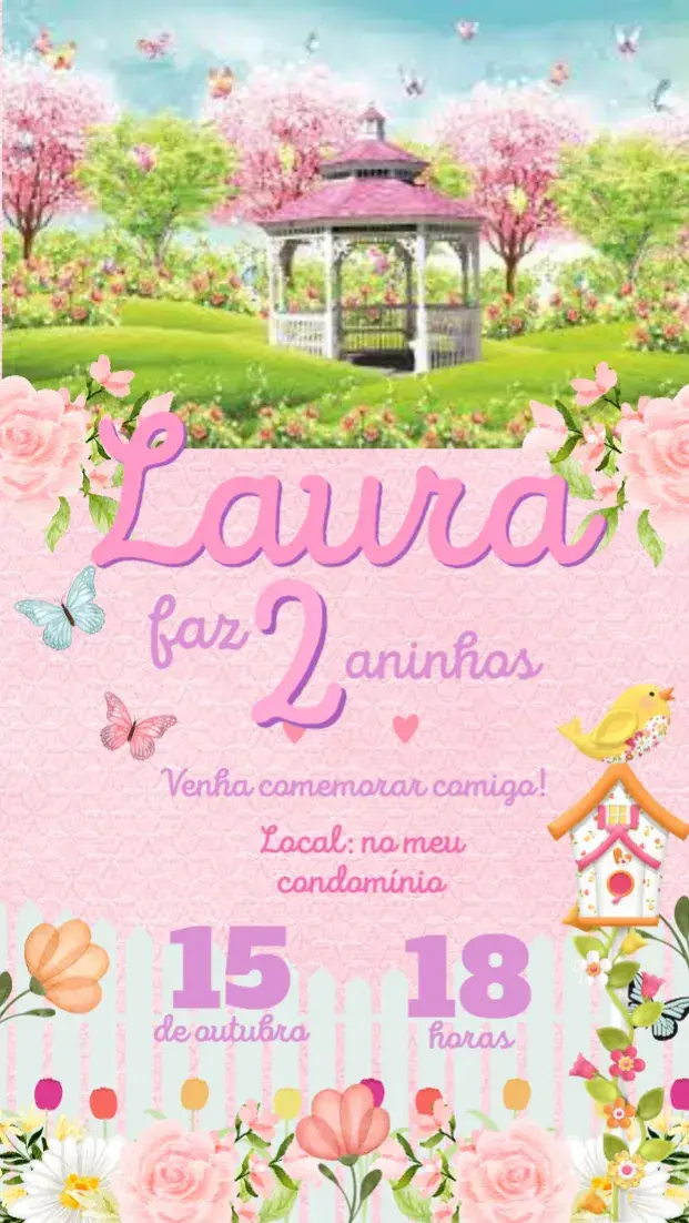 Convite Jardim Encantado