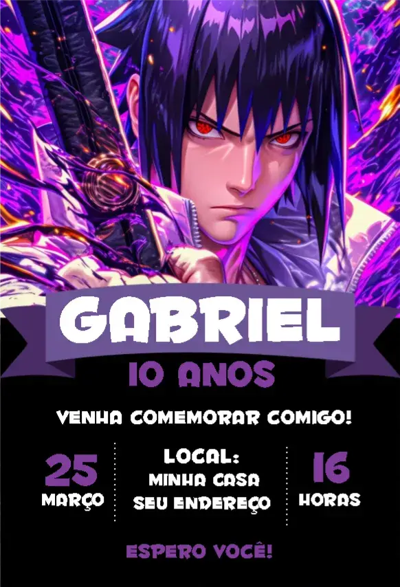 Convite Sasuke 1