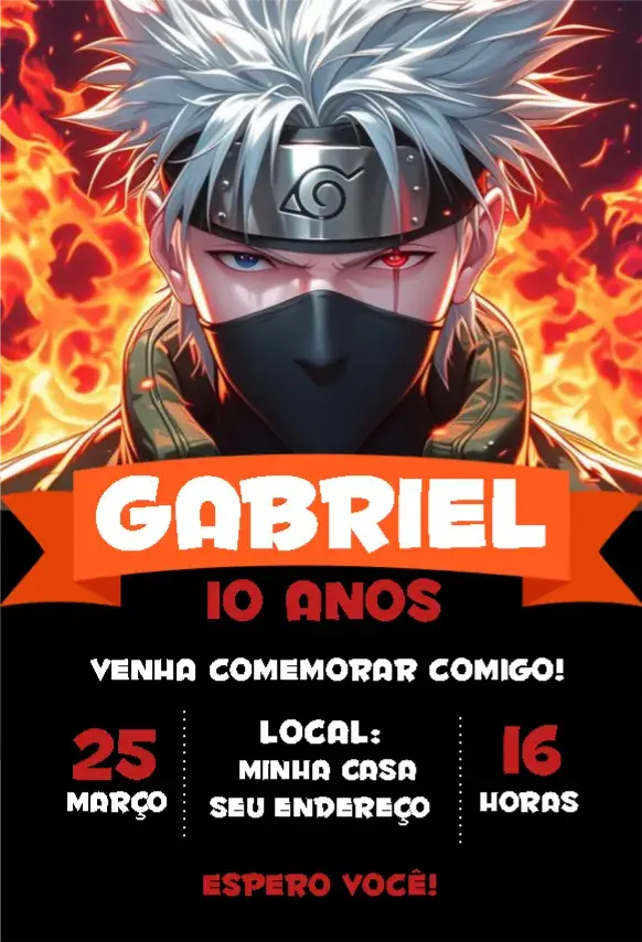 Convite Kakashi 1