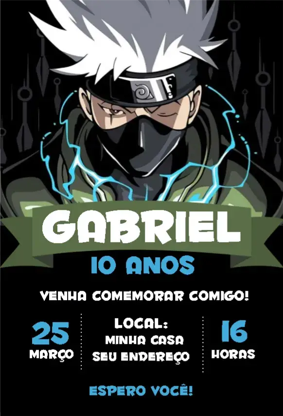 Convite Kakashi 2